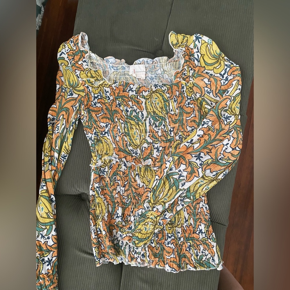 Anthropologie long sleeved shirt